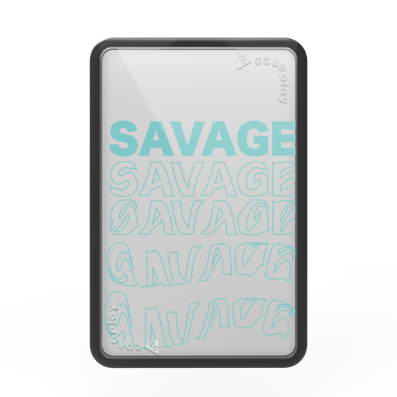 プレミアムカードウォレット［ SAVAGE Blue ］
