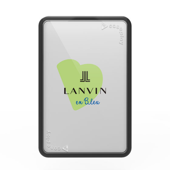 プレミアムカードウォレット［ LANVIN en Bleu Hearts Green - ランバン ハート グリーン ］