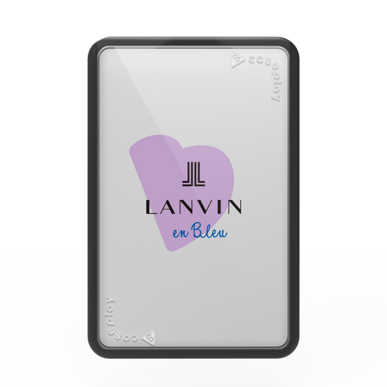 プレミアムカードウォレット［ LANVIN en Bleu Hearts Purple - ランバン ハート パープル ］
