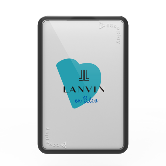 プレミアムカードウォレット［ LANVIN en Bleu Hearts Blue - ランバン ハート ブルー ］