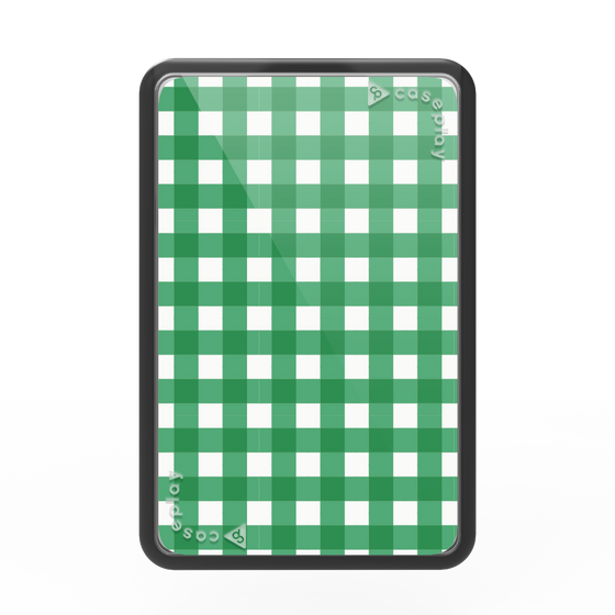 プレミアムカードウォレット［ Checkered Green - ギンガムチェック グリーン ］