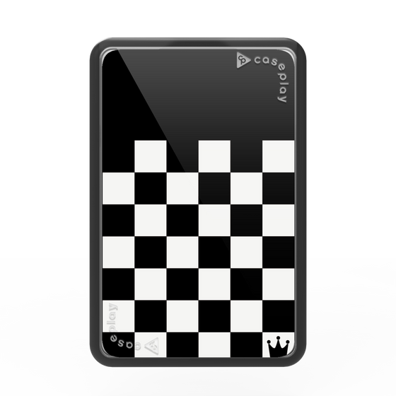 プレミアムカードウォレット［ Racing checkered flag - レーシングチェッカーフラッグ ］