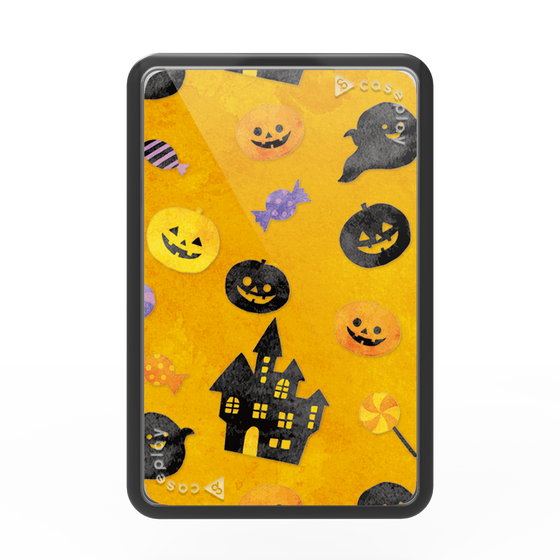 プレミアムカードウォレット［ Halloween Party - Orange ］