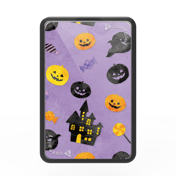プレミアムカードウォレット［ Halloween Party - Purple ］