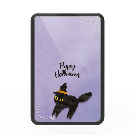 プレミアムカードウォレット［ Happy Halloween - Black cat ］