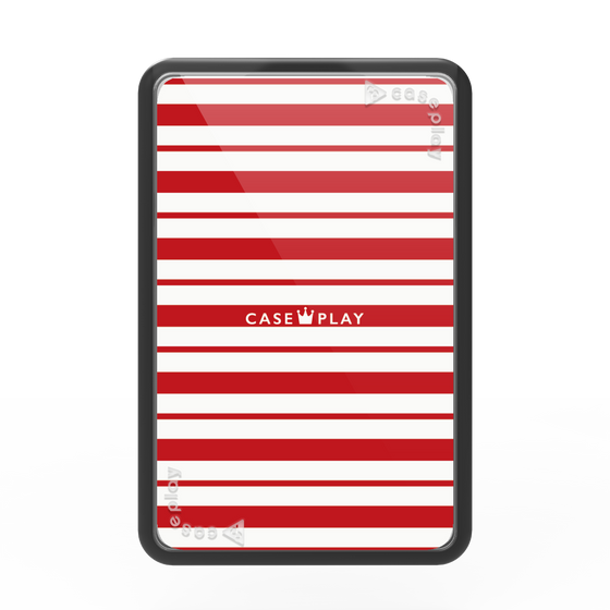 プレミアムカードウォレット［ Small Border - Red ］