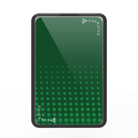 プレミアムカードウォレット［ Dot Gradation - Green ］