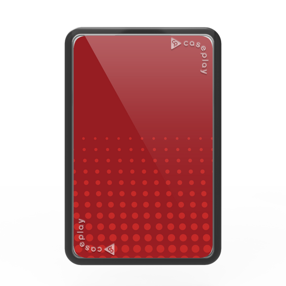 プレミアムカードウォレット［ Dot Gradation - Red ］