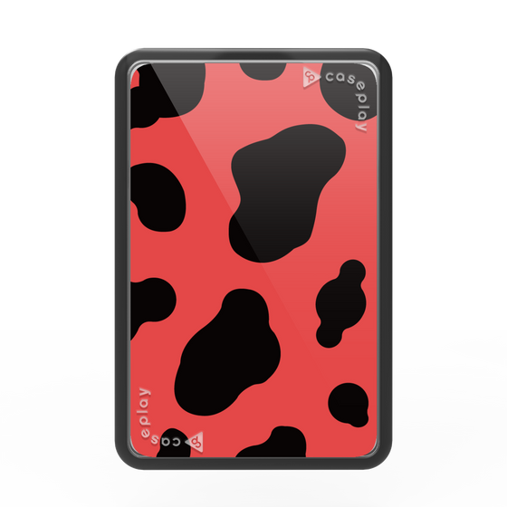 プレミアムカードウォレット［ Cow - Red ］