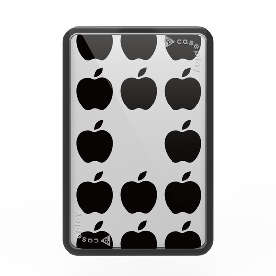 プレミアムカードウォレット［ Apple - Black ］
