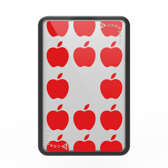 プレミアムカードウォレット［ Apple - Red ］