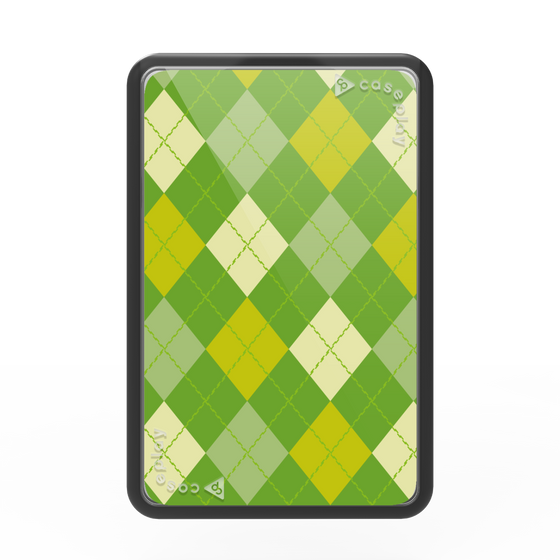 プレミアムカードウォレット［ Argyle - Green ］