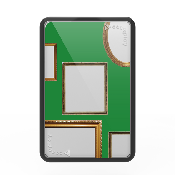 プレミアムカードウォレット［ Photo Frames - Green ］