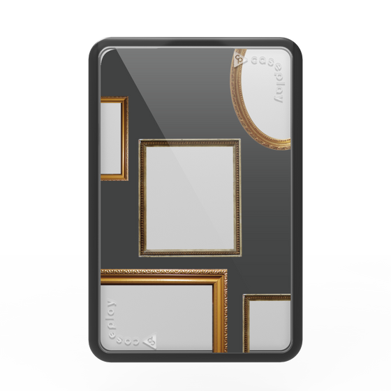 プレミアムカードウォレット［ Photo Frames - Gray ］