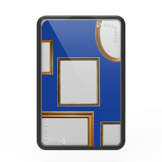 プレミアムカードウォレット［ Photo Frames - Blue ］