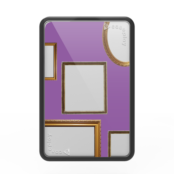 プレミアムカードウォレット［ Photo Frames - Purple ］