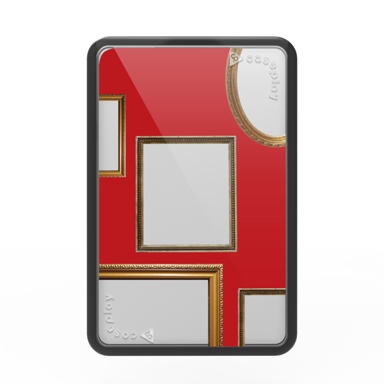 プレミアムカードウォレット［ Photo Frames - Red ］