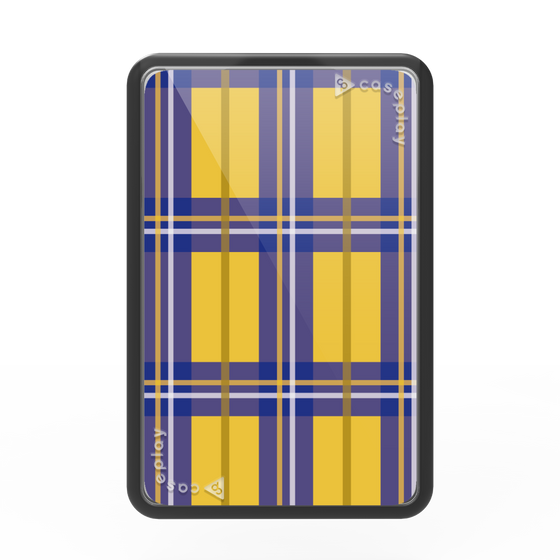 プレミアムカードウォレット［ Tartan Check - Yellow ］