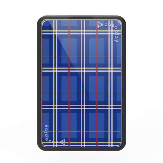 プレミアムカードウォレット［ Tartan Check - Blue ］