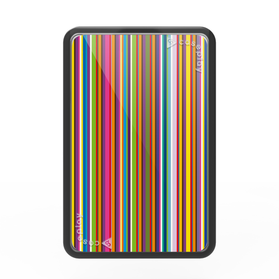 プレミアムカードウォレット［ Colorful Stripe ］