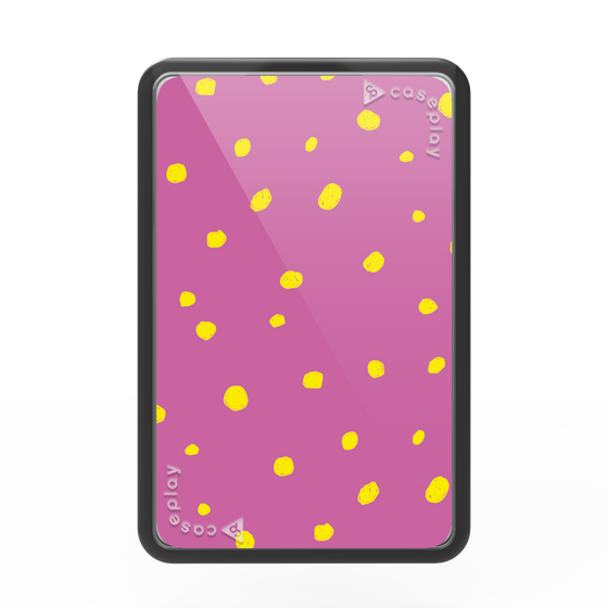 プレミアムカードウォレット［ Drawing Dot - Pink ］