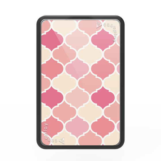 プレミアムカードウォレット［ Moroccan1 color - Pink ］