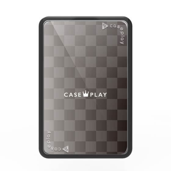 プレミアムカードウォレット［ CASEPLAY Check - Black ］