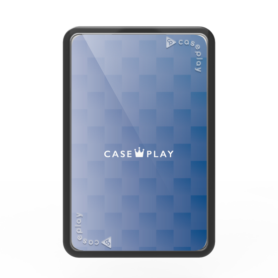 プレミアムカードウォレット［ CASEPLAY Check - Blue ］