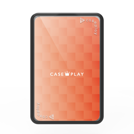 プレミアムカードウォレット［ CASEPLAY Check - Orange ］