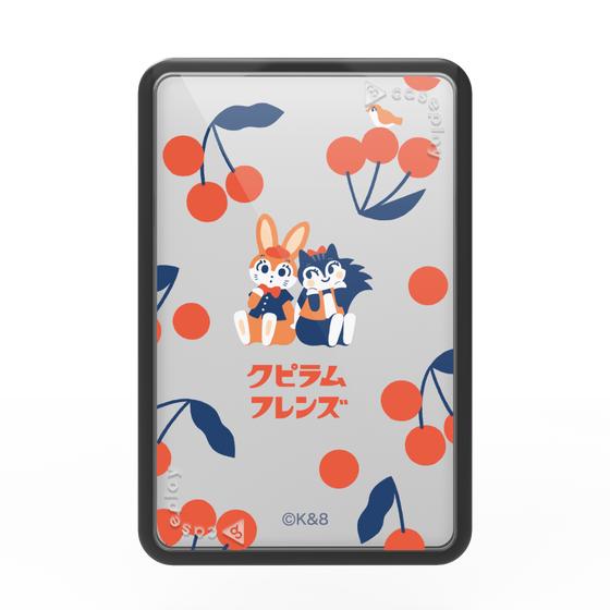 プレミアムカードウォレット［ クピラムフレンズ - チェリー ］