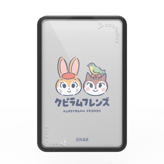 プレミアムカードウォレット［ クピラムフレンズ - ロゴ - 仲良し ］