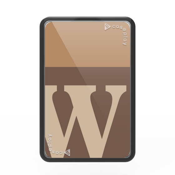 プレミアムカードウォレット［ オリジナル - initial two tone - W brown ］