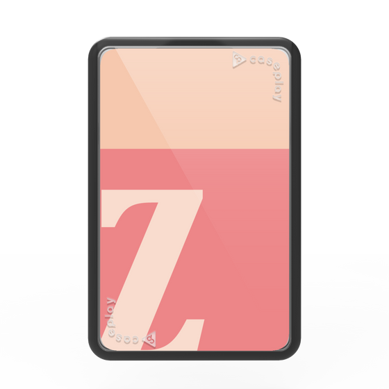 プレミアムカードウォレット［ オリジナル - initial two tone - Z pink ］