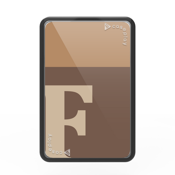 プレミアムカードウォレット［ オリジナル - initial two tone - F brown ］