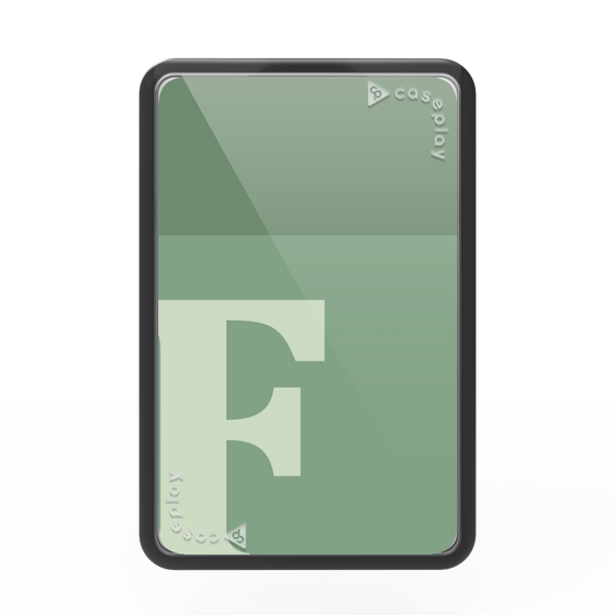 プレミアムカードウォレット［ オリジナル - initial two tone - F green ］
