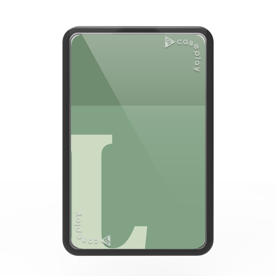 プレミアムカードウォレット［ オリジナル - initial two tone - L green ］