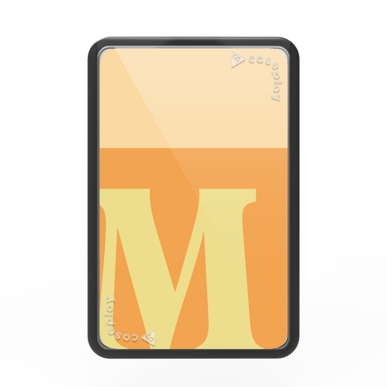 プレミアムカードウォレット［ オリジナル - initial two tone - M orange ］