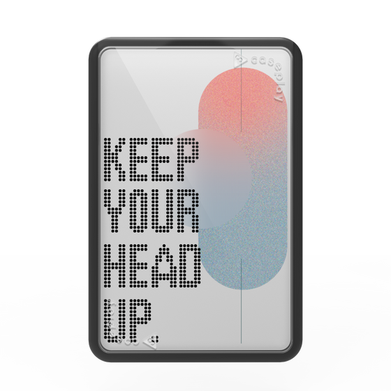 プレミアムカードウォレット［ オリジナル - ドットオーバーレイ - KEEP YOUR HEAD UP/A ］