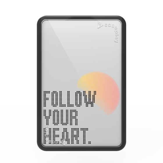 プレミアムカードウォレット［ オリジナル - ドットオーバーレイ - FOLLOW YOUR HEART/A ］