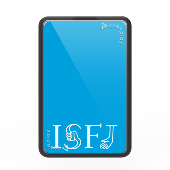 プレミアムカードウォレット［ オリジナル - ISFJ 擁護者 - アルファベット - ブルー ］