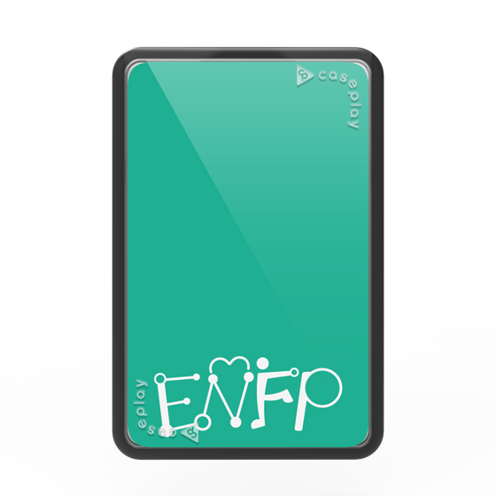プレミアムカードウォレット［ オリジナル - ENFP 運動家 - アルファベット - グリーン ］