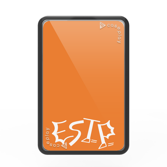 プレミアムカードウォレット［ オリジナル - ESTP 起業家 - アルファベット - オレンジ ］