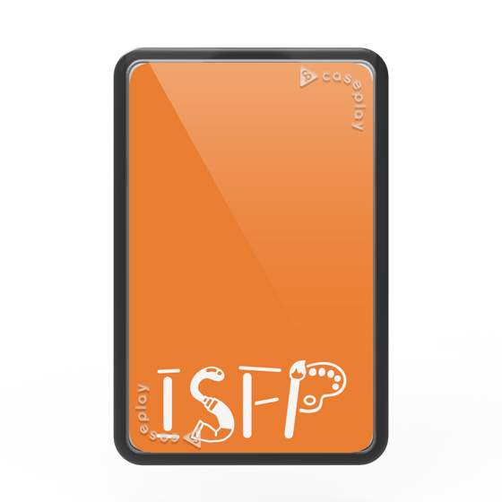 プレミアムカードウォレット［ オリジナル - ISFP 冒険家 - アルファベット - オレンジ ］