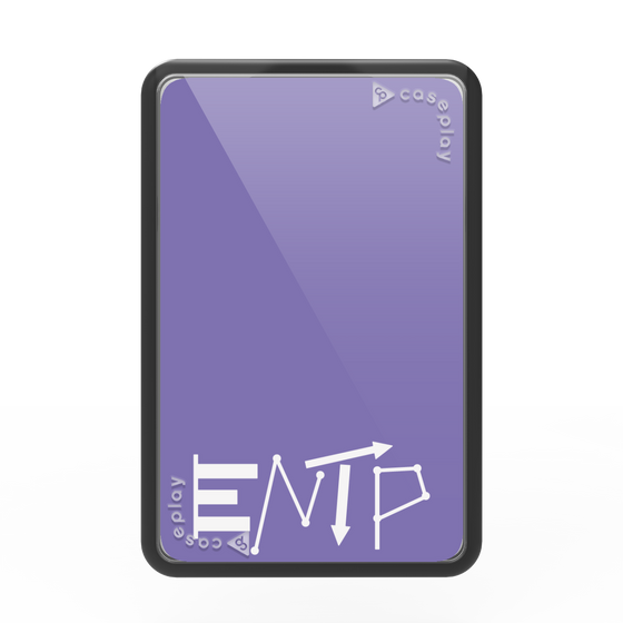 プレミアムカードウォレット［ オリジナル - ENTP 討論者 - アルファベット - パープル ］