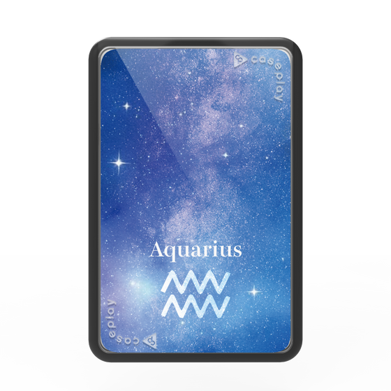 プレミアムカードウォレット［ STARRY SIGNS - オリジナル - Aquarius ］