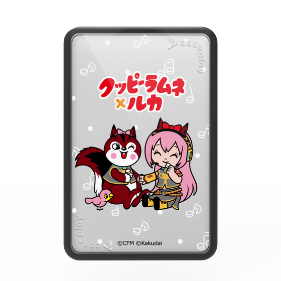 プレミアムカードウォレット［ 初音ミク×クッピーラムネ - 巡音ルカ×ラム - デフォルメイラスト ］