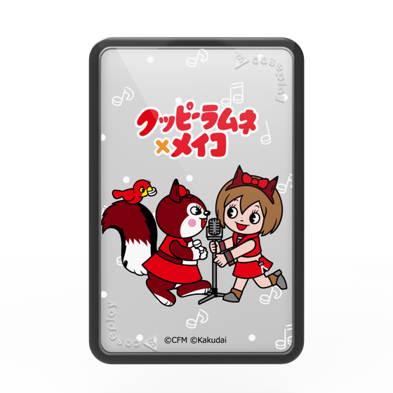 プレミアムカードウォレット［ 初音ミク×クッピーラムネ - MEIKO×ラム - デフォルメイラスト ］