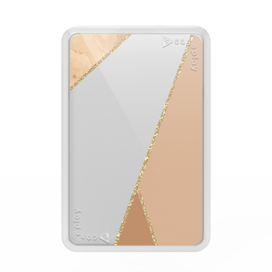 プレミアムカードウォレット［ マーブルトライアングルパレット - Beige ］