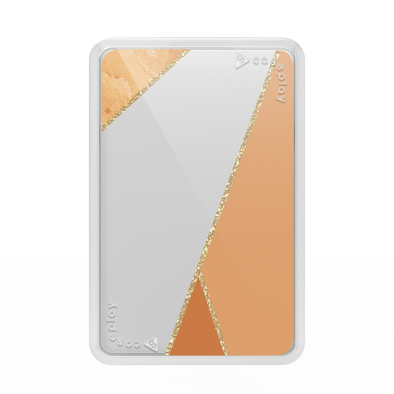 プレミアムカードウォレット［ マーブルトライアングルパレット - Orange ］