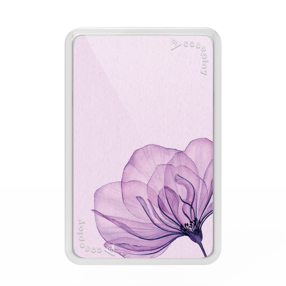 プレミアムカードウォレット［ Natural Flower - Purple ］